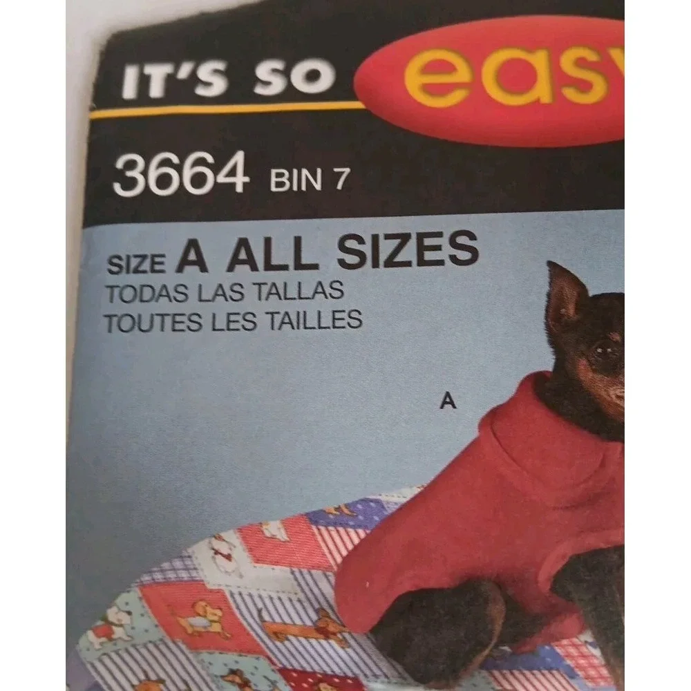 Dog Sewing Patterns Seasonal Costumes‎ Coat Pet Bed Various Sizes See Photos